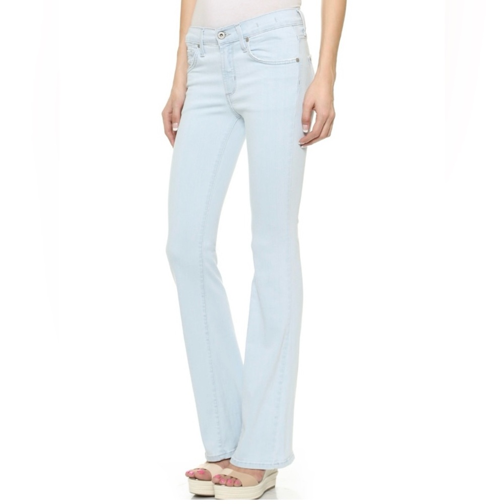 James Jeans Fonda Sorbet Flare Jeans Size 28 / 4 Light Wash Made in USA $185msrp